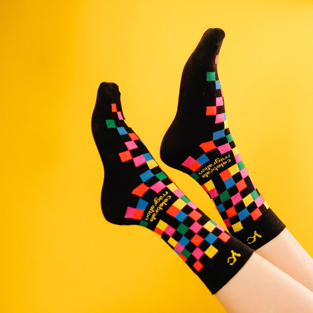 “Celebrate Migration“ Socken